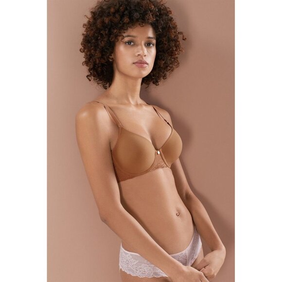 🆕NATORI Bliss Full Underwire T-Shirt Bra 34DDD Glow Tan #721154 - Picture 2 of 8